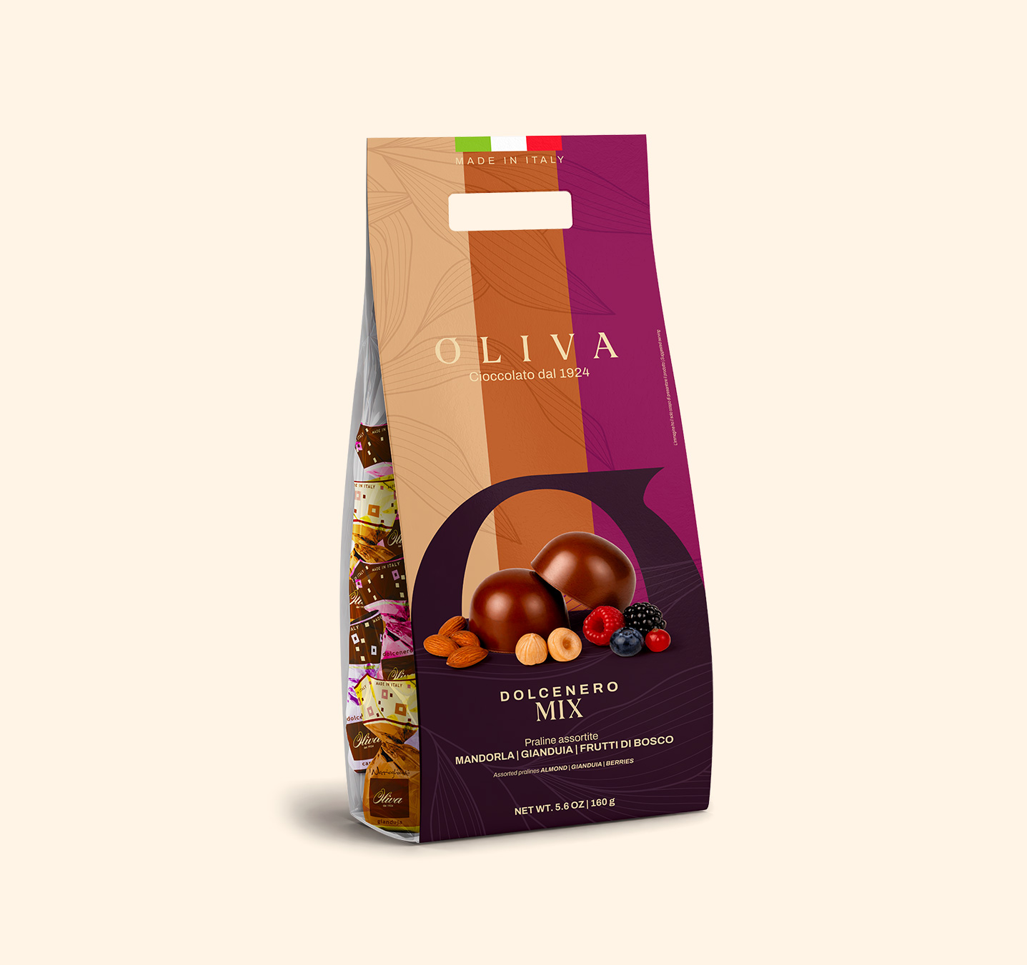 Dolcenero Mix Mandorla Gianduia Frutti di bosco