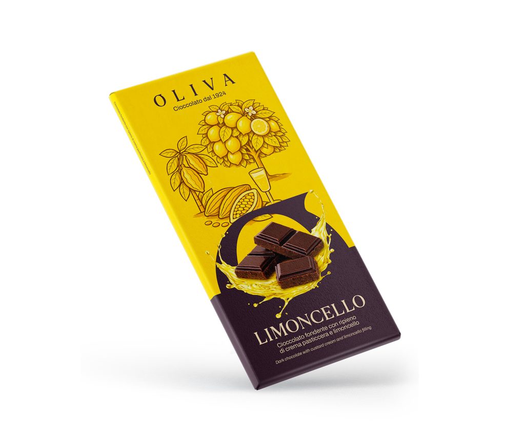 Tavoletta fondente ripieno al Limoncello